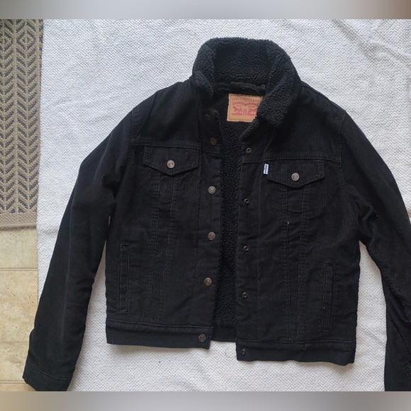 Levi’s Sherpa Corduroy Trucker Jacket | SIZE: Women’s M - Picture 2 of 5